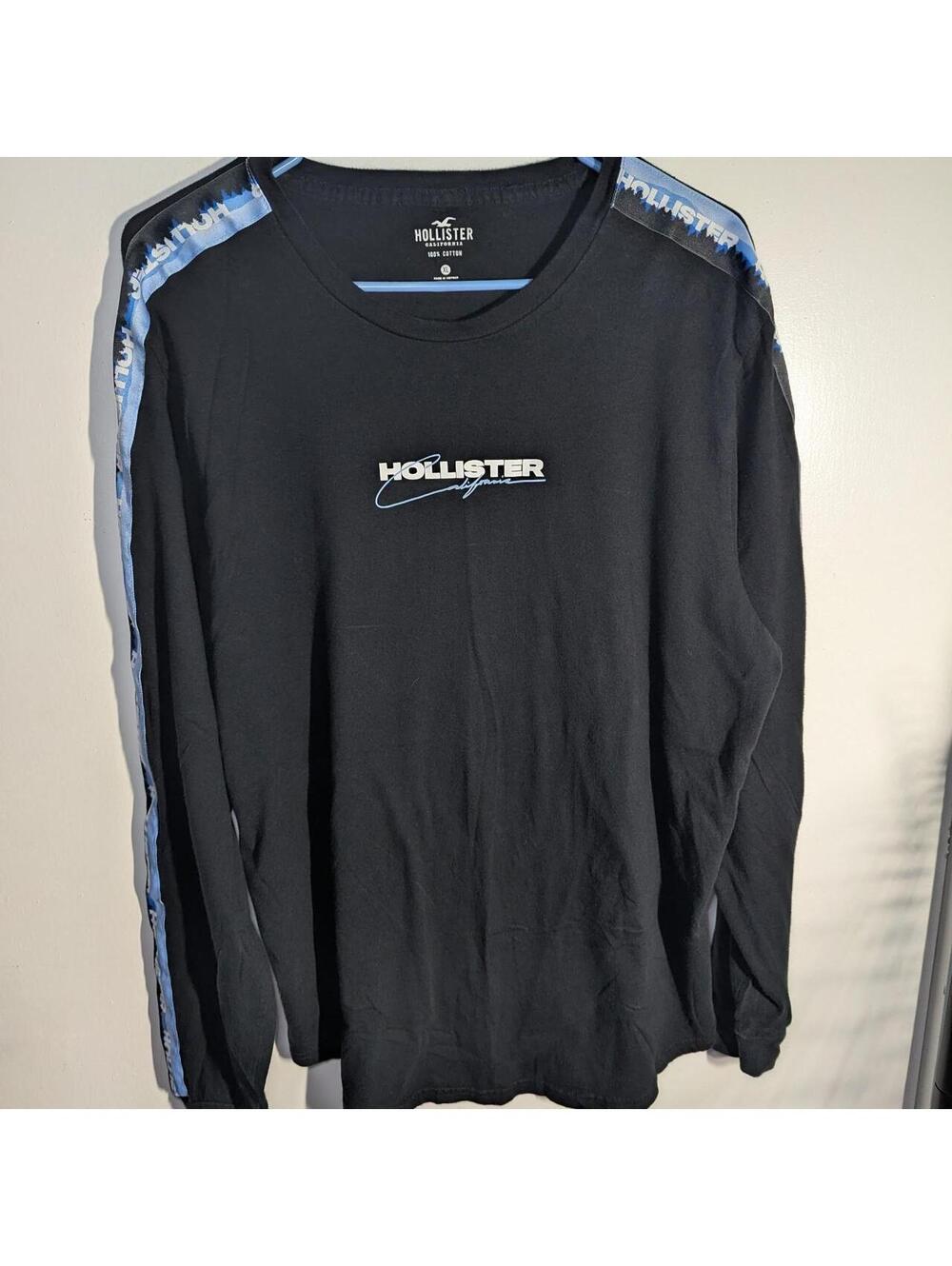 Hollister Logo Tape Sleeve Long Sleeve Tee